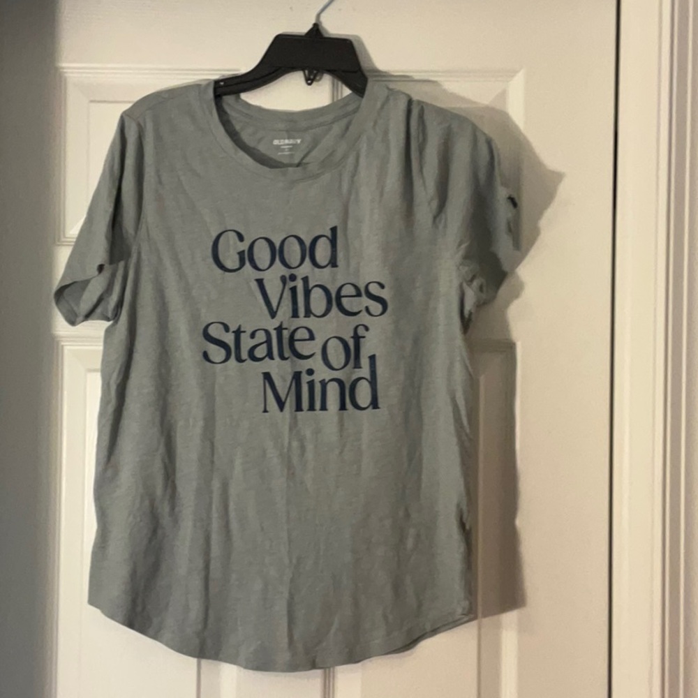 Old Navy green with Navy Text